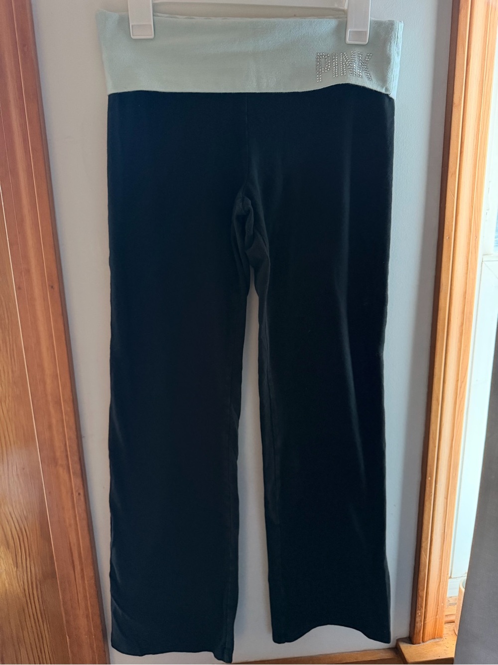 Victorias Secret Pink Fold Over Leggings Size Medium Short